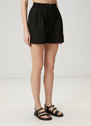 Beymen Club Siyah Keten Şort - 4