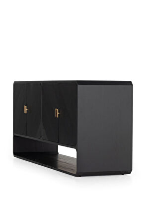 Latanwood Gabriella Siyah Ahşap Konsol - 3