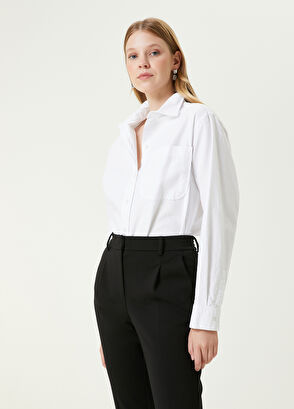 Beymen Club Beyaz Boyfriend Oxford Gömlek - 4