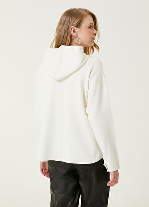 Beymen Club Ekru Kapüşonlu Hırka - 6