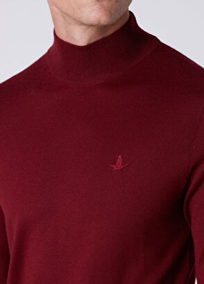Beymen Club Burgundy Half Turtleneck Wool Sweater - 6