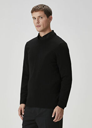 Siyah Kaşmir Kazak - Görsel 6