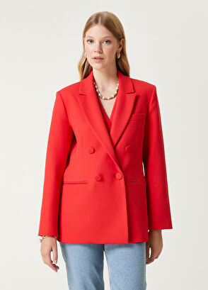 Beymen Club Red Double Breasted Blazer - 6