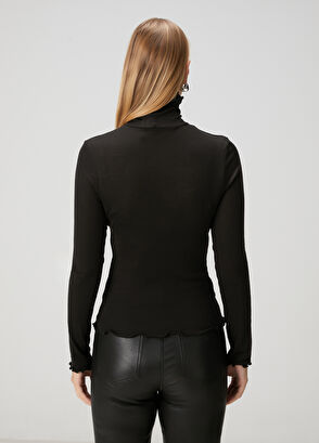 Beymen Club Black Basic Wool T-Shirt - 5