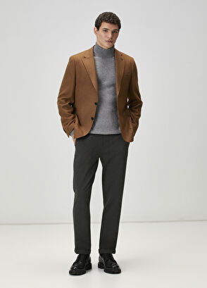 Beymen Club Gri Melanj Yarım Balıkçı Yaka Kazak - 3