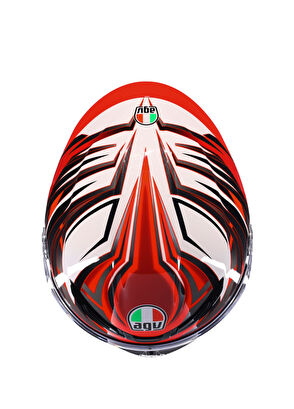 Agv K6 S Reeval White Red Grey Kapalı Unisex Kask - 5
