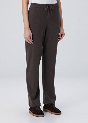 Kahverengi Kaşmir Triko Pantolon - Görsel 6