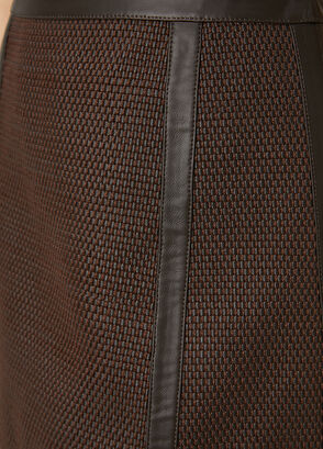 Beymen Club Brown Mini Leather Skirt - 6