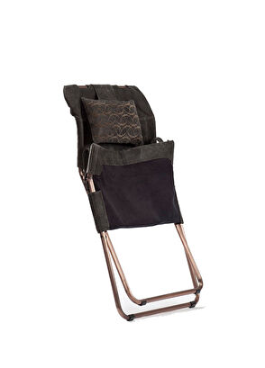 Estetik Decor Rest Gri Deri Berjer - 5