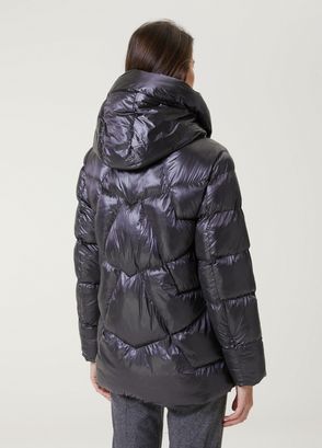 Beymen Collection Antrasit Atkı Detaylı Puff Mont - 6