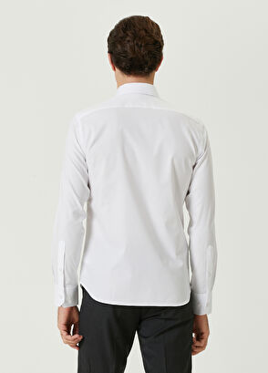 Beymen Club Slim Fit Beyaz Twill Non-Iron Gömlek - 5
