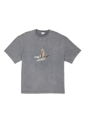 Beymen Club Anthracite Antique Piece Logo Oversize T-Shirt - 6
