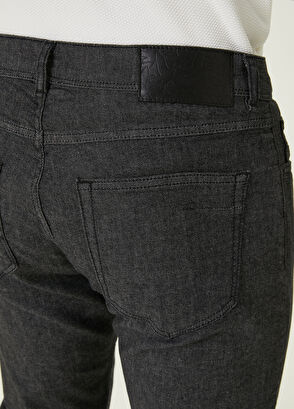 Beymen Club Slim Fit Siyah Yumuşak Flanel Dokulu Spor Pantolon - 5