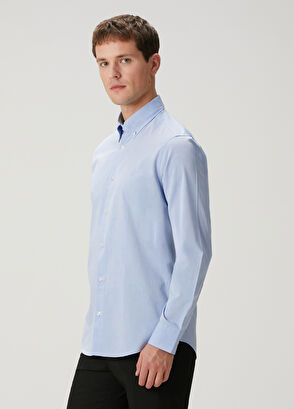 Beymen Club Comfort Fit Blue Shirt - 3