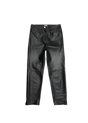 Beymen Club Straight Fit Siyah Deri Pantolon - 6