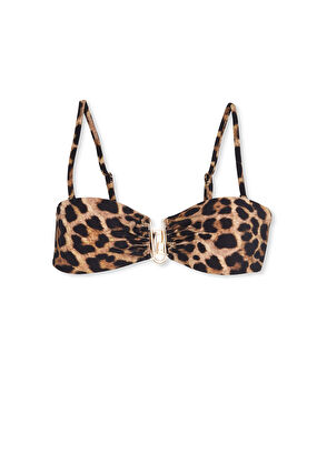 Beymen Club Leopard Printed Bikini Top - 6