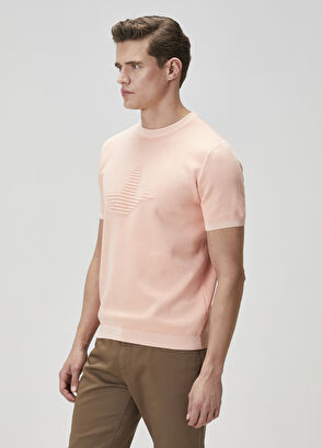 Beymen Club Kayısı Kaz Logo Jakarlı Triko - 4