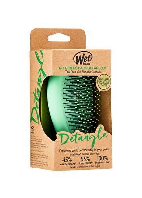 Wet Brush Go Green Palm Detangler Çay Ağacı Yağlı Saç Fırçası  - 7
