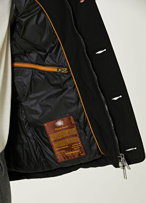 Foskolo Siyah Kapüşonlu Mont - Görsel 11