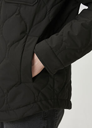 Beymen Club Siyah Kapitoneli Dış Gömlek - 7