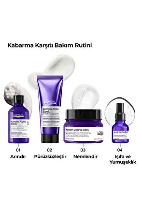 Loreal Professionnel Paris Serie Expert Keratin Alpha Sleek Smooth Transformer Straightening Conditioner 200 ml - 3