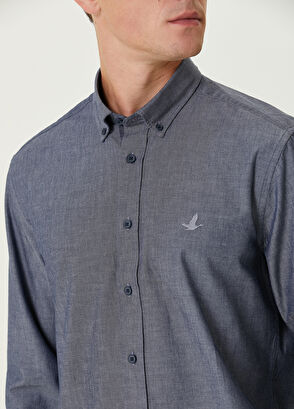 Beymen Club Comfort Fit Mavi Gömlek - 6