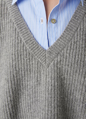 Beymen Club Blue Grey Shirt Detailed Sweater - 6