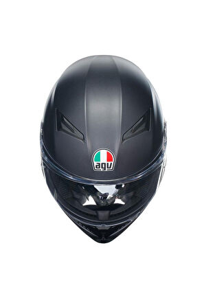 Agv K3 Mono Matt Black Closed Motorcycle Helmet - 6