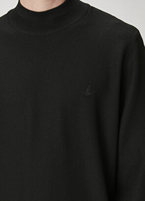 Beymen Club Siyah Yarım Balıkçı Yaka Kazak - 6