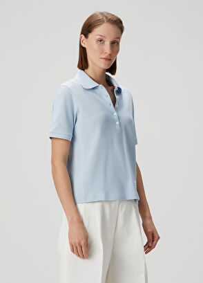 Thom Browne Açık Mavi Polo Yaka Kısa Kollu T-shirt - 3