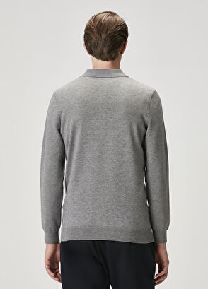 Beymen Club Gri Melanj Polo Triko - 5