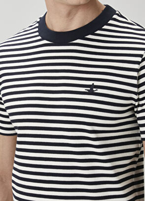 Beymen Club Lacivert Beyaz Çizgili T-shirt - 6