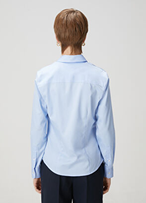 Beymen Club Mavi Non-Iron Slim Fit Gömlek - 5