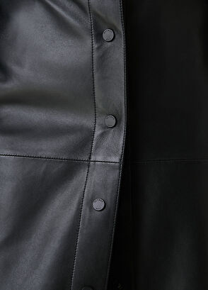 Beymen Club Siyah Midi Deri Kalem Etek - 4