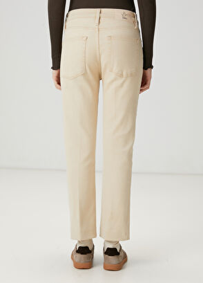 Beymen Club Bej Straight Leg Jean Pantolon - 5
