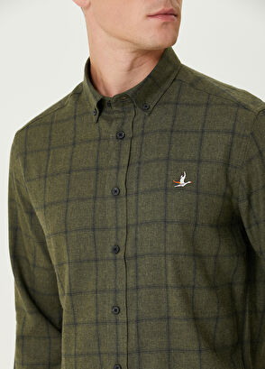 Beymen Club Comfort Fit Haki Gömlek - 6