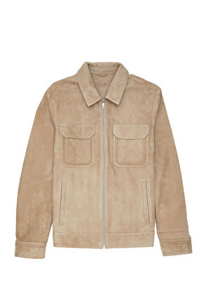 Beymen Club Beige Leather Jacket - 9