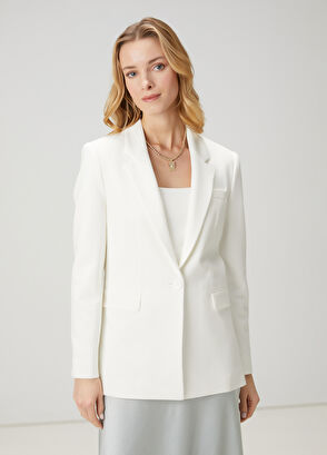 Beymen Club Beyaz Blazer - 4