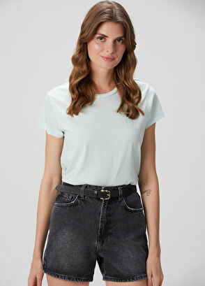 Beymen Club Light Blue Flowing T-Shirt - 4