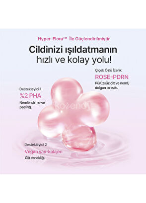 Mamonde Flora Glow Rose Hydrogel Mask Pürüzsüzlük Koruyucu ve Işıltı Artırıcı Hidrojel Yüz Masksie 42 gr - 6