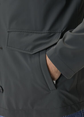 Haki Çift Taraflı Mont - Görsel 10