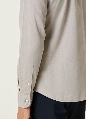 Beymen Club Slim Fit Vizon Oxford Gömlek - 7