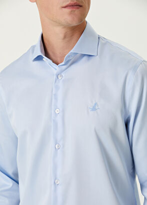 Beymen Club Comfort Fit Non Iron Mavi Gömlek - 6