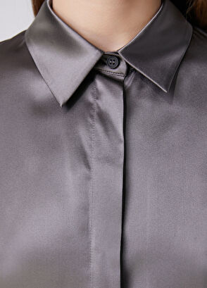 Beymen Club Grey Twill Silk Shirt - 6