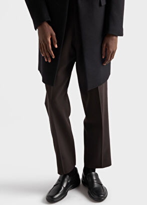 Prada Black Toblach Leather Men's Loafers - 5