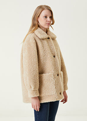 Beymen Club Bej Shearling Mont - 4