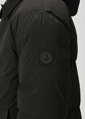 Beymen Club Siyah Kapüşonlu Kaban - 9