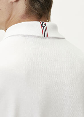 Beymen Club Beyaz Slim Fit Nakış Detaylı Pike Polo T-shirt - 6
