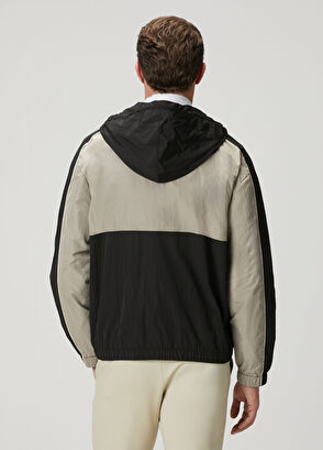 Beymen Club Beige Black Hooded Coat - 6