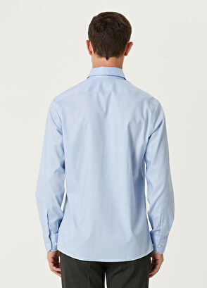 Beymen Club Non-Iron Custom Fit Blue Shirt - 5